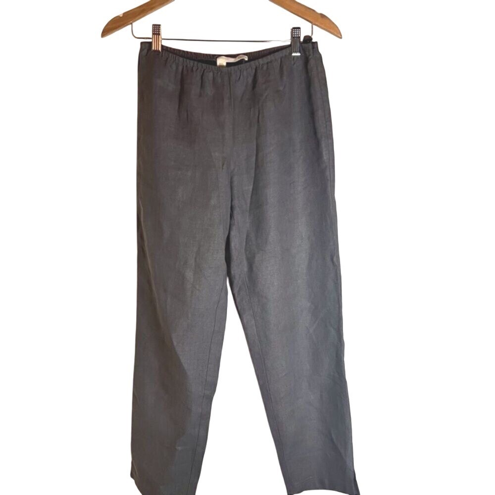 Eileen Fisher Pull On Trouser, Made of Imported Fabric Size XS Corporate Olive